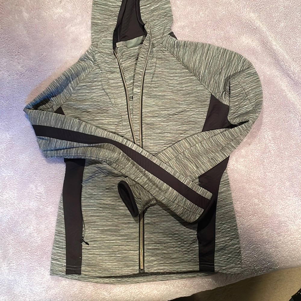 Athlete size small hooded jacket